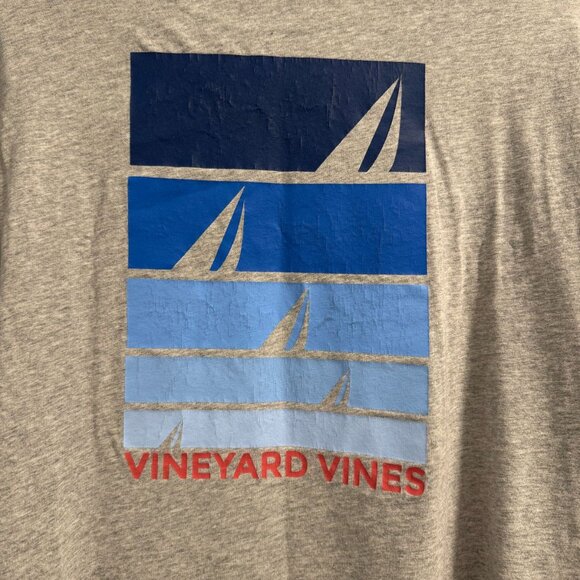 Vineyard Vines Men’s Long Sleeve T-Shirt — Gray | Size Medium - Picture 7 of 7